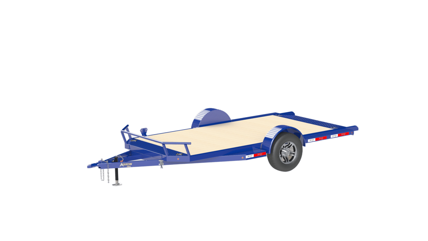 sta blue tilt deck trailer