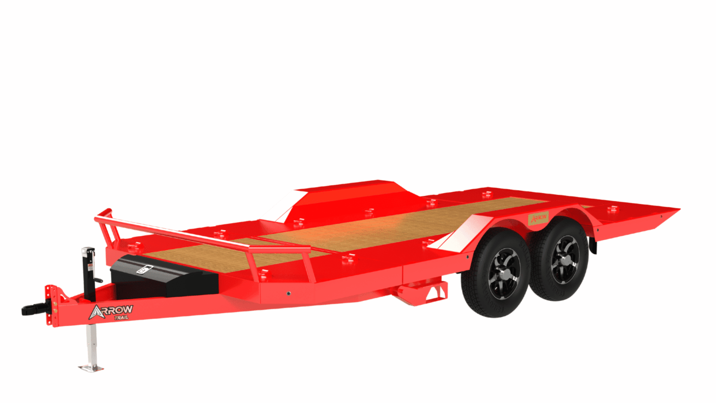 a red tilt deck trailer for sale in Kentucky