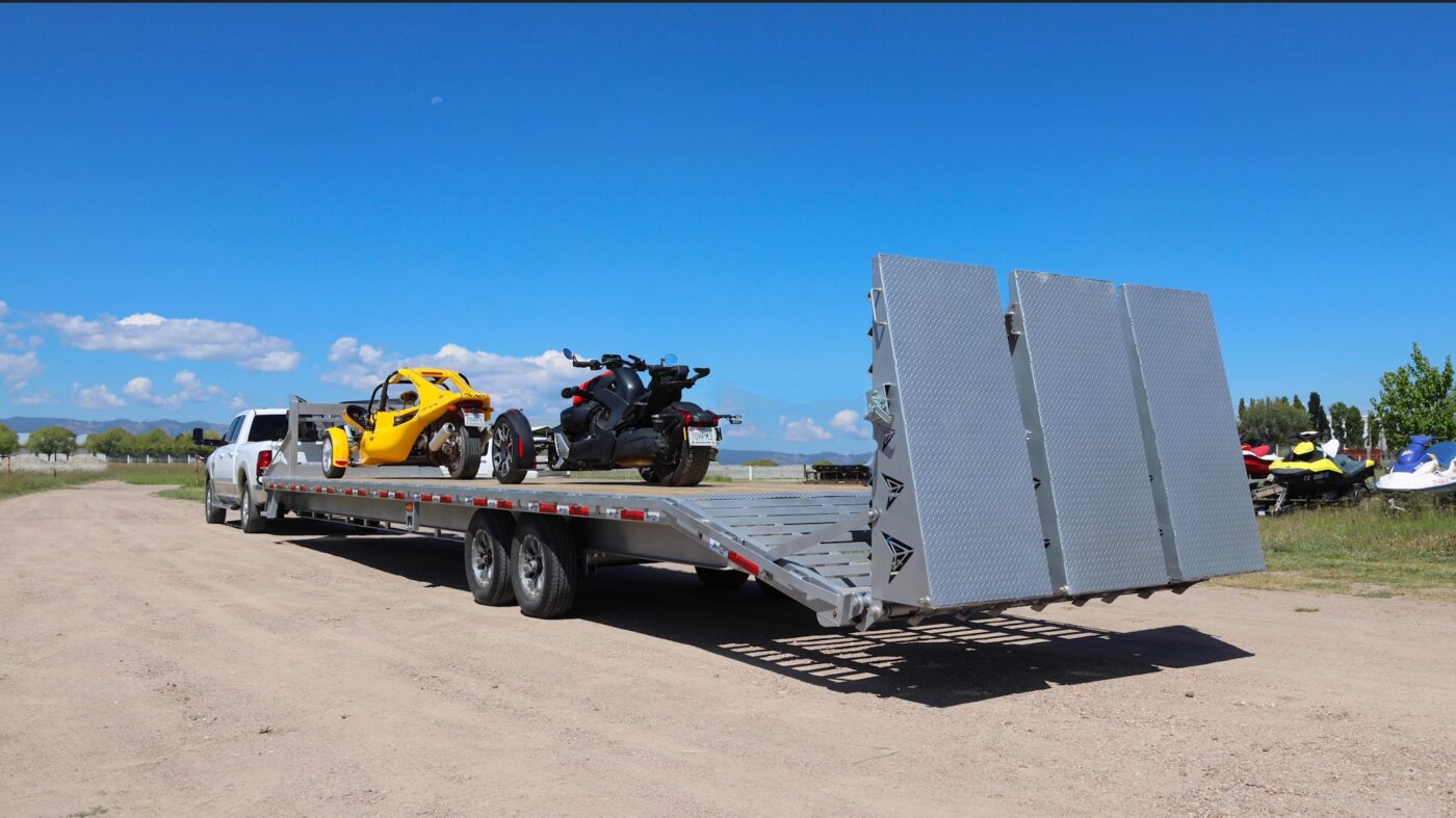 a trailer carrying two vehicles in Kentucky